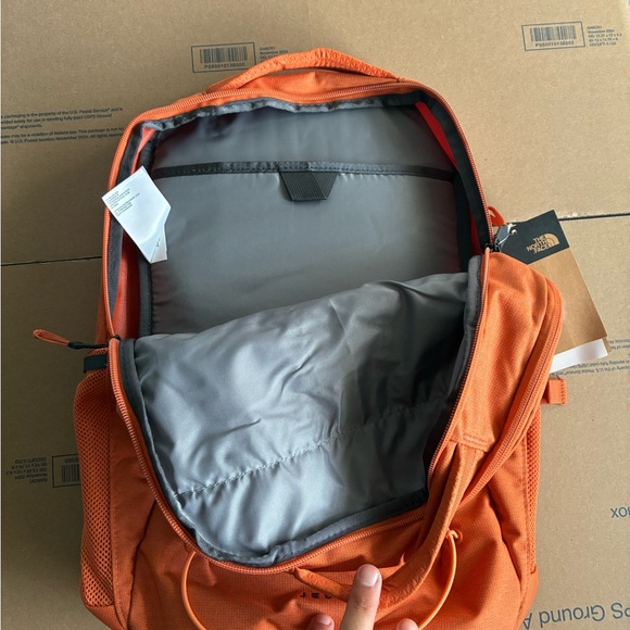 The North Face Jester Laptop Backpack Iron Bronze Dark Heather Orange One Size - Picture 14 of 15